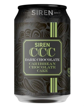 Siren CCC Dark Chocolate Caribbean Chocolate Cake Tropical Stout Dåseøl 330 ml 7,4%